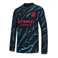Camisa de Futebol Manchester City Bernardo Silva #20 Equipamento Alternativo 2023-24 Manga Comprida